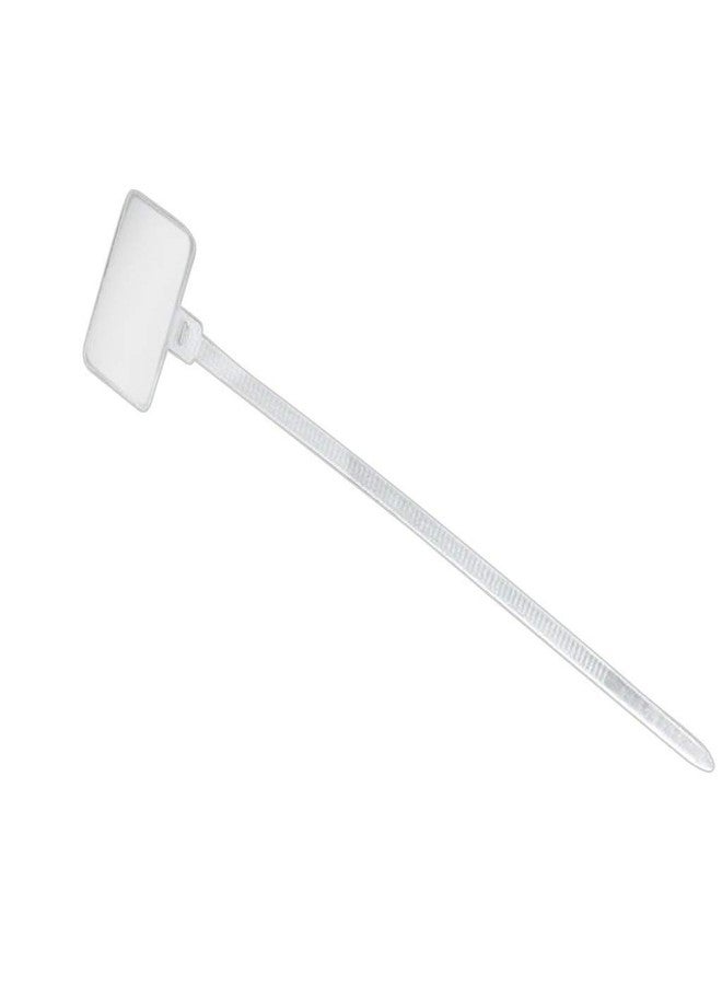 Twisted 100 Pieces Cable Ties Label Self Locking Tag Sign for Ethernet Rj45 Rj12 Wire (White) - Image 2